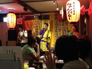 ヘルパーをしている時に行った民謡居酒屋